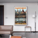 poster vintage di bangkok