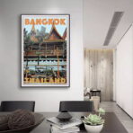 poster vintage di bangkok