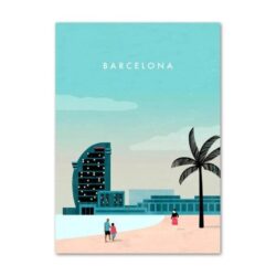 poster vintage barcellona