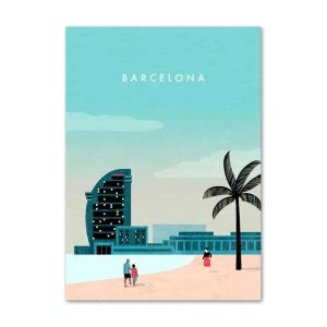 poster vintage barcellona