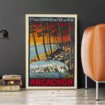 poster vintage bassin darcachon