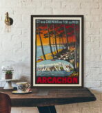 poster vintage bassin darcachon
