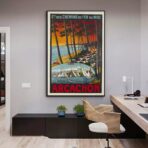 poster vintage bassin darcachon
