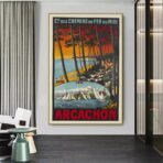poster vintage bassin darcachon