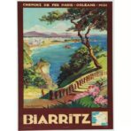 poster vintage biarritz