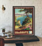 poster vintage biarritz