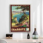 poster vintage biarritz
