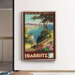 poster vintage biarritz