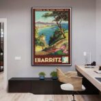 poster vintage biarritz