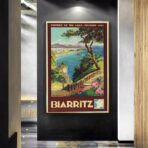 poster vintage biarritz