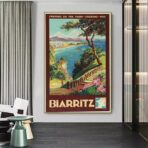 poster vintage biarritz
