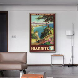 poster vintage biarritz