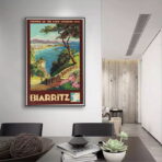 poster vintage biarritz