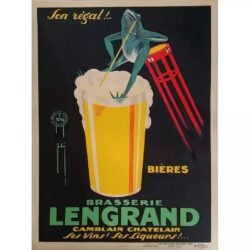 poster di birra vintage 1