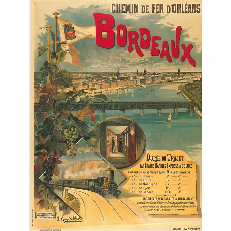 poster vintage bordeaux poster vintage bordeaux