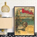 poster vintage bordeaux
