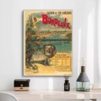 poster vintage bordeaux