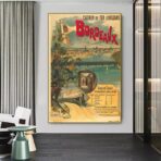 poster vintage bordeaux
