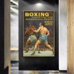 poster di boxe vintage