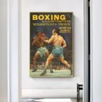 poster di boxe vintage