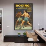 poster di boxe vintage