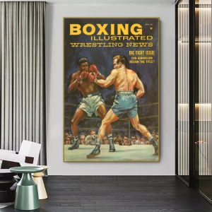poster di boxe vintage