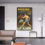 poster di boxe vintage