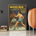 poster di boxe vintage