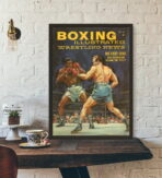 poster di boxe vintage