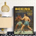 poster di boxe vintage