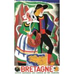 poster vintage brittany