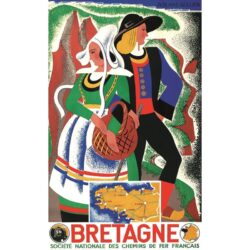 poster vintage brittany
