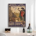 poster vintage bruxelles