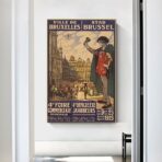 poster vintage bruxelles