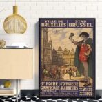 poster vintage bruxelles