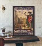 poster vintage bruxelles