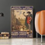 poster vintage bruxelles