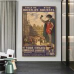 poster vintage bruxelles