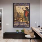 poster vintage bruxelles