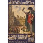 poster vintage bruxelles