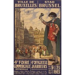 poster vintage bruxelles