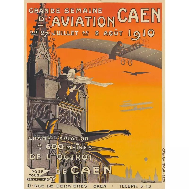 poster vintage caen poster vintage caen
