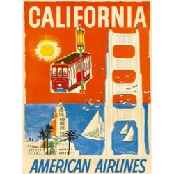 poster vintage della california