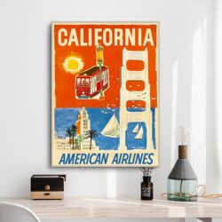 poster vintage della california