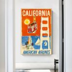 poster vintage della california