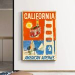 poster vintage della california