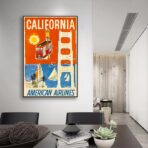 poster vintage della california