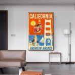 poster vintage della california
