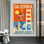 poster vintage della california