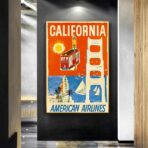 poster vintage della california